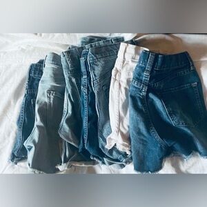 Girls Name Brand Denim Jean Shorts and Skirts- Bundle Very Good Condition